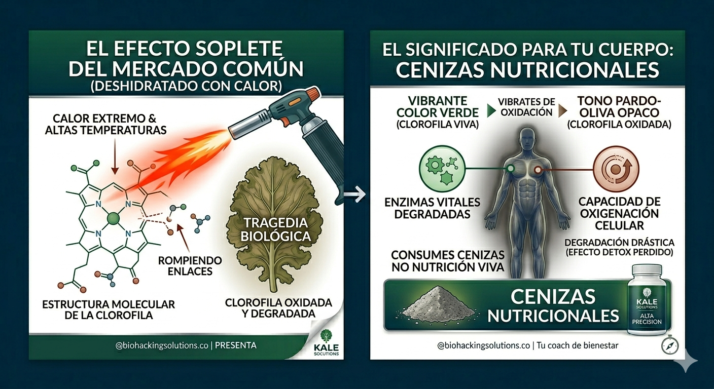 Infografía glucosinolatos del KALE LIOFILIZADO: bio-escudo natural para tus células